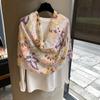 Ethnic Style Travel Shawl Women'S Sunscreen Silk Scarf Travel Photo Seaside Beach Yarn Thin Outer Scarf Shawl