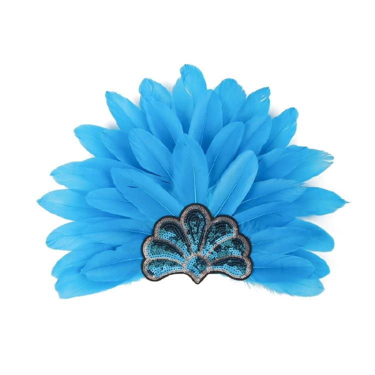 Feather Headbands Sequins Mardi Gras Headwear for Girls Masquerade Accessories