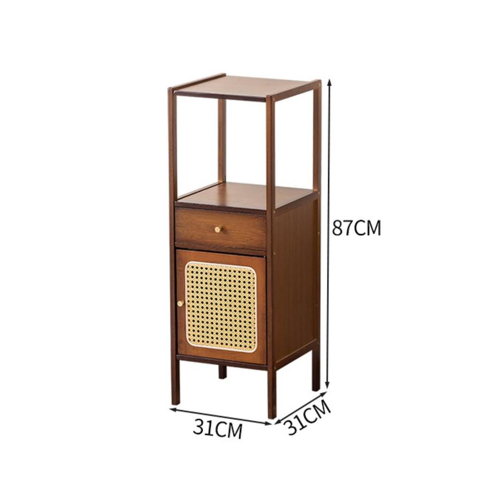 Plant Stand with Cabinet Compact Storage Drawer areaSaving