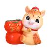 Cartoon Horse Pattern Pen Holders Stationery Holders Chinese New Year Gift Office Home Decoration Resin Pen Organizer