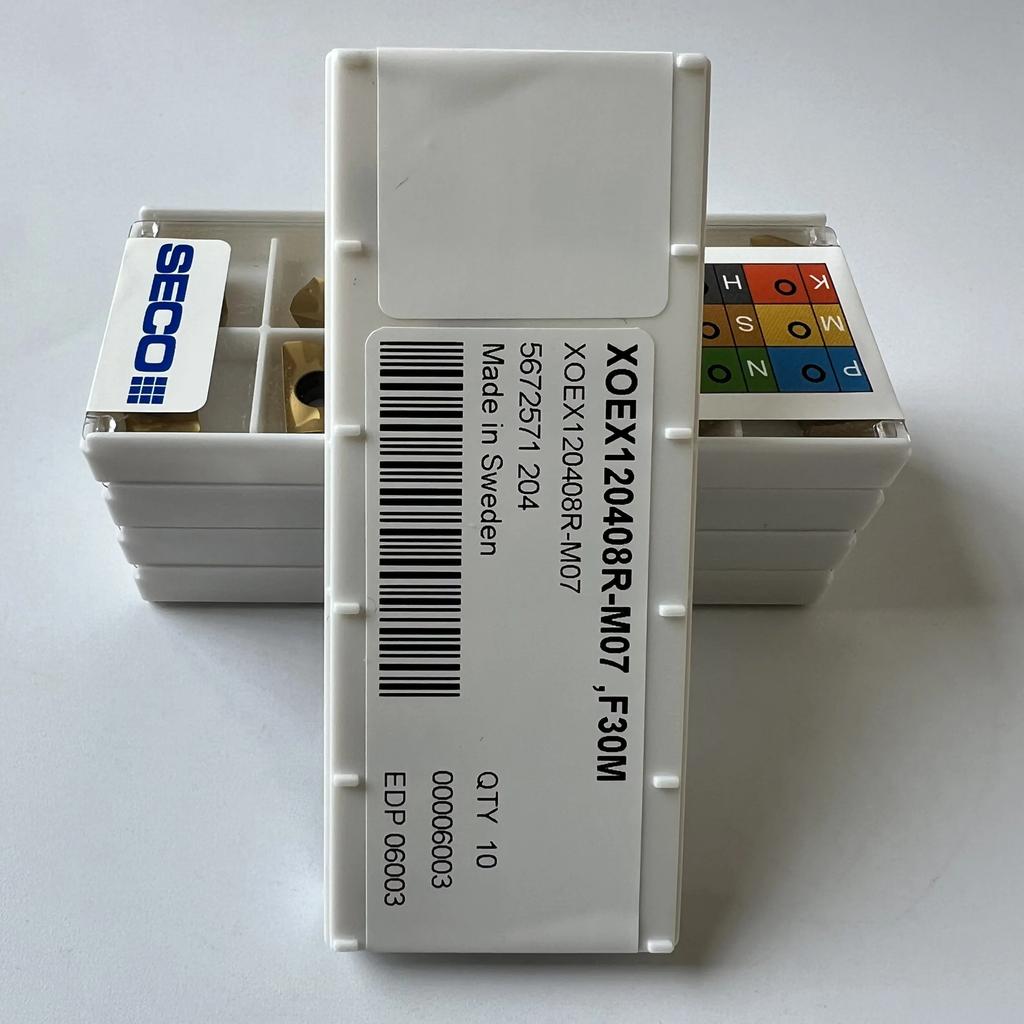XOEX120408R-M07, F30M / Industrie-Hartmetalleinsätze 10 Pcs