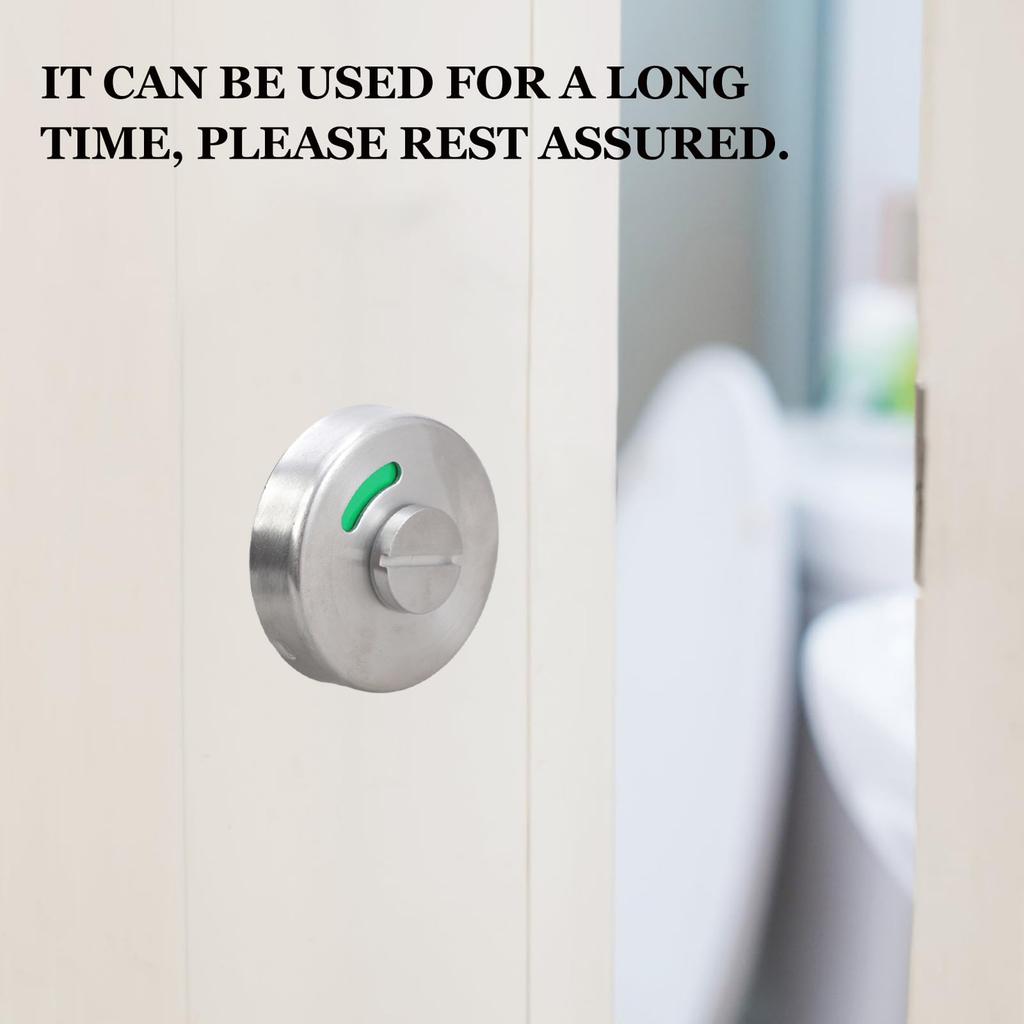 Badezimmer-Anzeigeschloss Frei Besetzt Kabinentürschloss Schlüsselloser Riegel Metall-Badezimmerschloss für Gewerbe- und Wohnmobilgebrauch