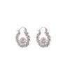 High-End Pearl Ear Buckle, Light Luxury Niche Design Crushed Silver Ear Buckle Fashion Earrings Women