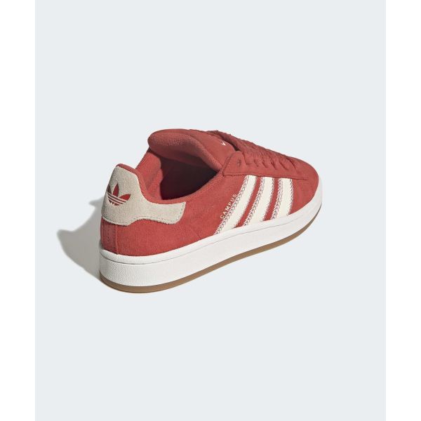 adidas Campus 00s Raudoni Balti Moteriški Sportbačiai Kreminės Baltos Spalvos Baltas Pagrindas JQ5805