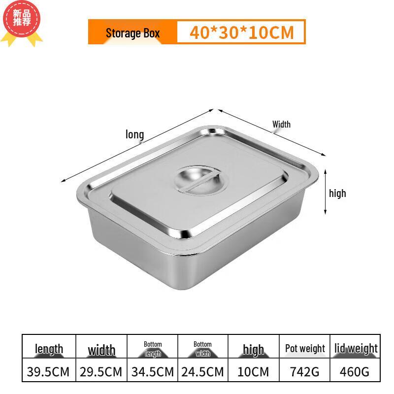 Huihuang Pojemnik do przechowywania w lodówce ze stali nierdzewnej