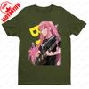 BOCCHI THE ROCK Theme Series Short Sleeve Men Women Universal Fashion Casual Crewneck Tshirt Summer Daily Life Cotton Tee Tops