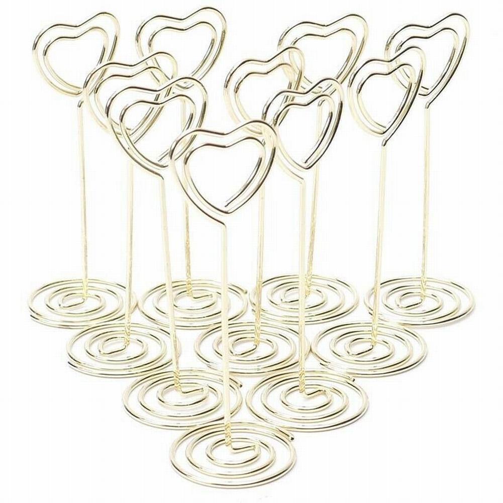 Card Holders Desktop Clip 8.5cm Heart Pattern Heart-shaped