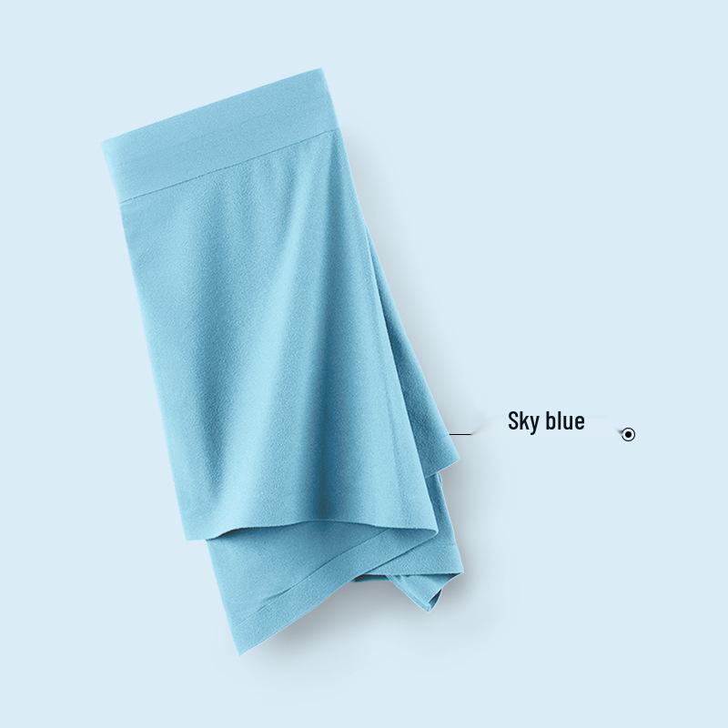 Men s Soft Brushed Seamless Boxer Briefs with Mulberry Silk Crotch & Antibacterial Cotton Feel Fabric XXL (70-80 kg)