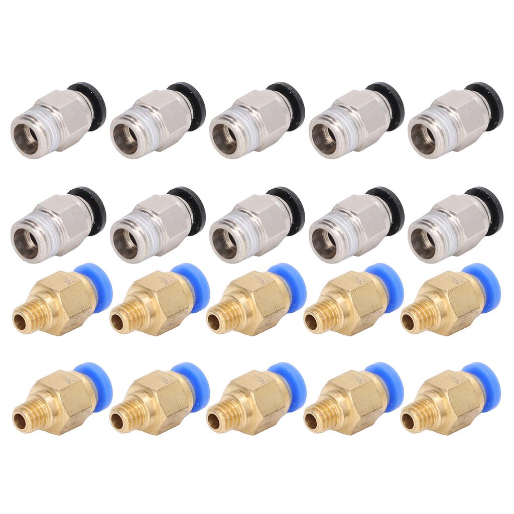 20Pcs 3D Printer Pneumatic Fitting PC4‑M6 PC4‑10 Accessory Set Kit for Creality Ender 3