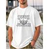 European Size Men's White Polyester T - Shirt: "Rich Junkie" Emblem Design