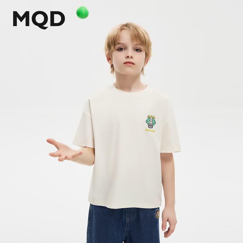 MQD Boy's Basic Skin-friendly Short Sleeve T-Shirt