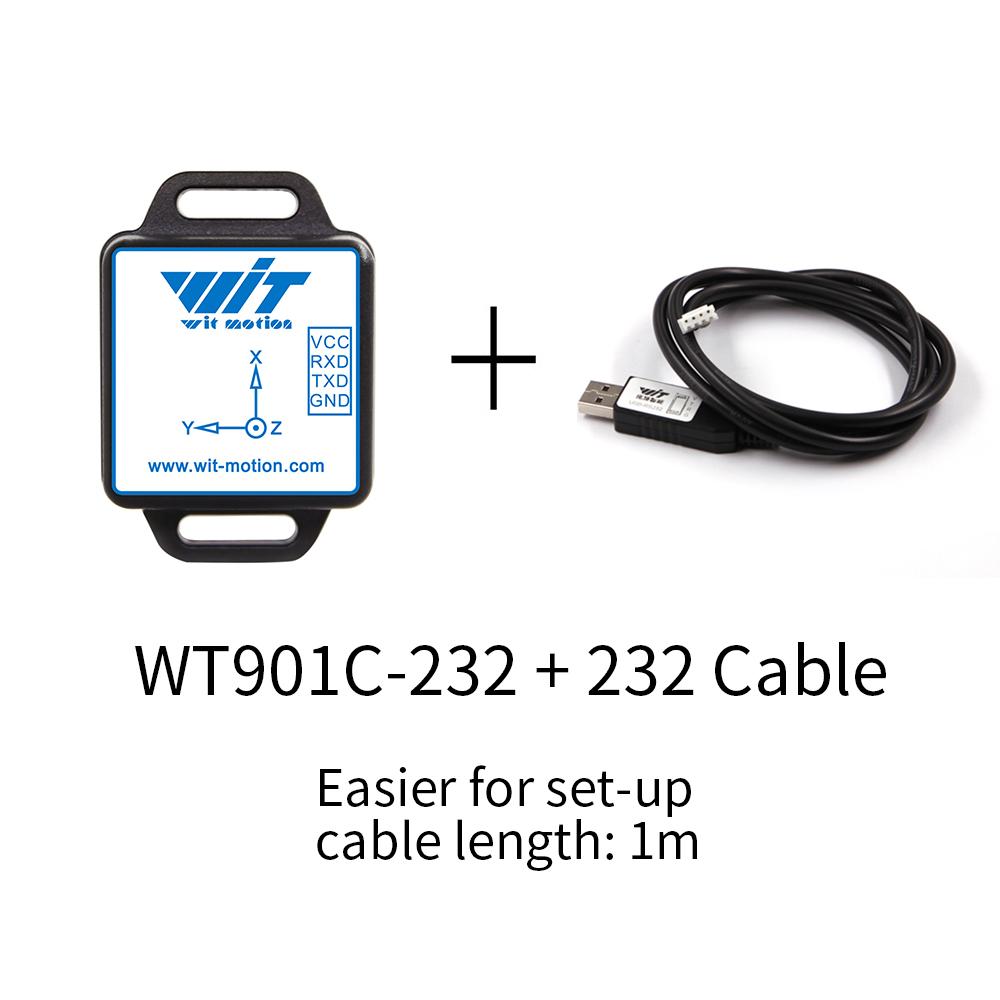 WitMotion WT901C485 9-Axis AHRS Inclinometer Acceleration+Gyro+Angle (XY 0.05° Accuracy)+Digital Compass, RS485 Modbus Protocol
