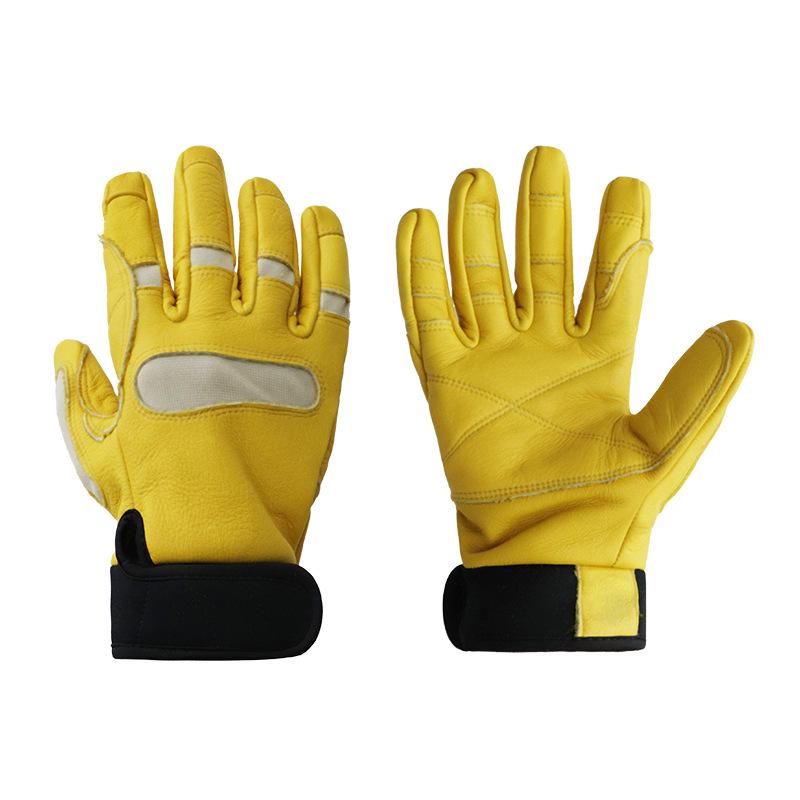 Rappelling Training Gloves - Double Layer Cowhide, Wear-Resistant, Non-Slip, AF-ST-303