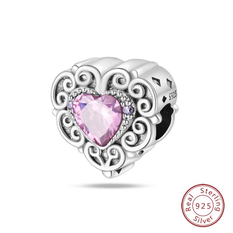 Copper Classic Pink Lotus Angel Butterfly Charm Bead Fits Genuine Bracelet Lucky DoItYourself Jewellery Gift Beautiful Exquisite