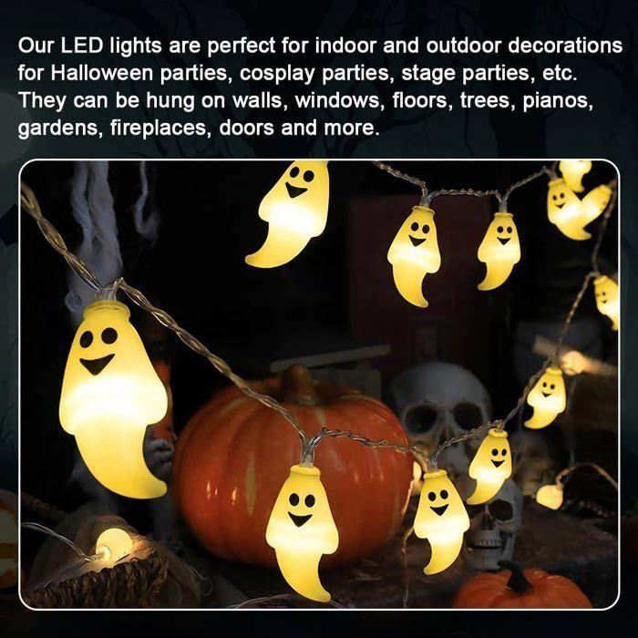 Guirlande lumineuse Halloween - AIMOONSA - 3 m - 20 LED - 2 modes - Fonctionne à piles