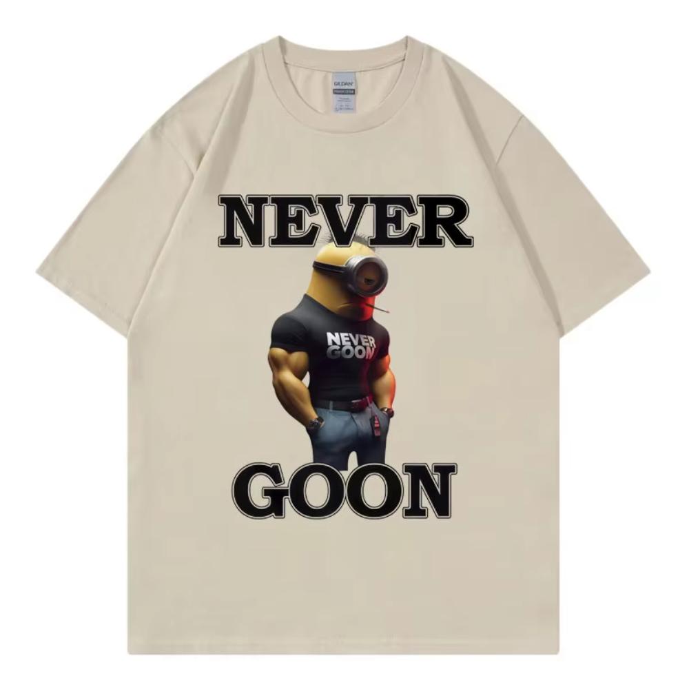 

Никогда не гун смешная мемная графическая футболка мужская женская одежда уличная мода трендовые футболки летние повседневные футболки с коротким рукавом 4XL