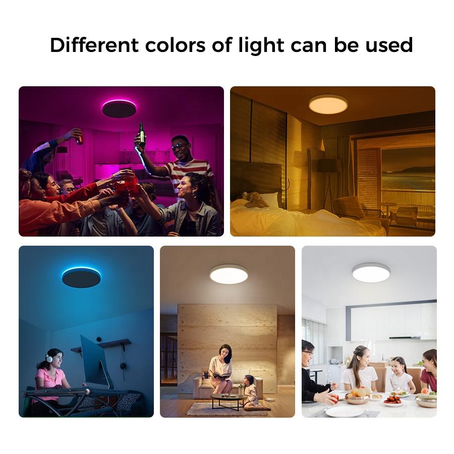 Smart Control Led Colorful Ceiling Light for Living Room Dining Room Decorative Excellent Atmosphere Creater Lamp