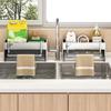Kitchen Countertop Storage Rack Multi-Purpose Rag Drain Holder Stable Non-Slip Organizer for Dishcloth Sponge Storage