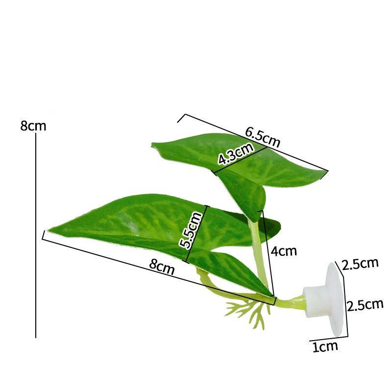 Simulated Leaves Artificial Fish Resting Leaf Fake Aquarium Plant Fish Tank Landscaping Leaf Betta Fish Spawning Leaves Hammock