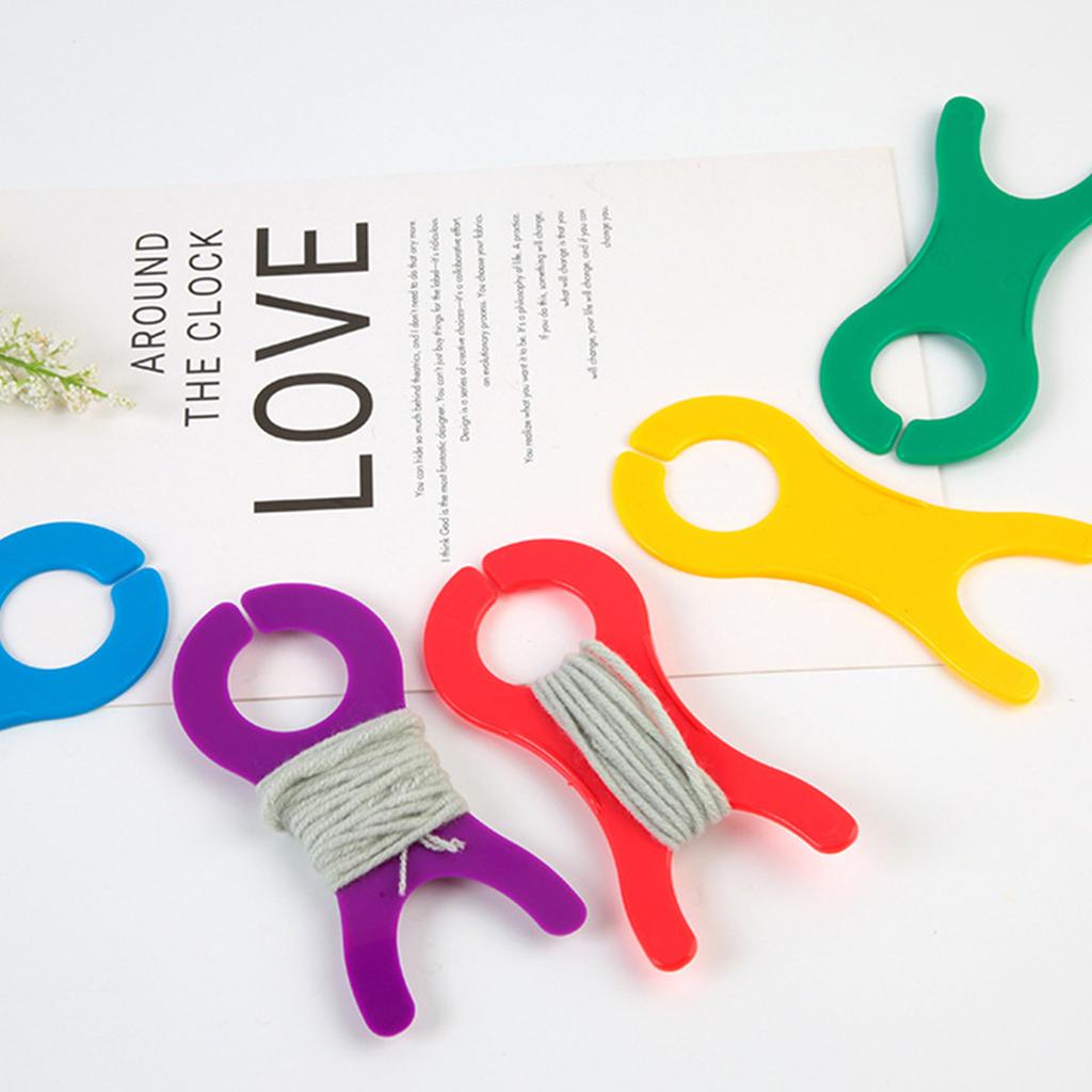 20Pcs Thread String Winding Coil Plate Spool Thread Weave Winder Tool Set Large Yarn Bobbin Plastic Woolen Winding Board