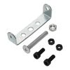 2pcs Bicycle Conversion Bracket Bike Rack Seatpost Adapter Silver-Bicycle Rear Pannie Rear Shelf Convert Cycling Parts 70x15x16mm
