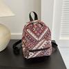 2023 New Fashion National Style Nylon Shoulder Crossbody Handbag Casual Street Trend Bag Soft Texture