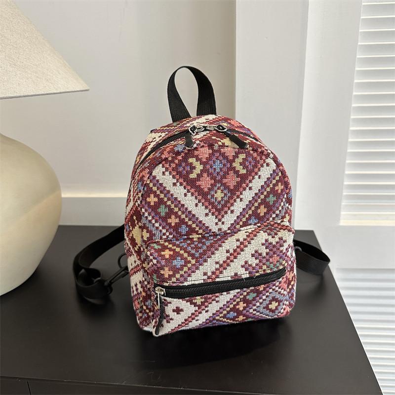 2023 New Fashion National Style Nylon Shoulder Crossbody Handbag Casual Street Trend Bag Soft Texture