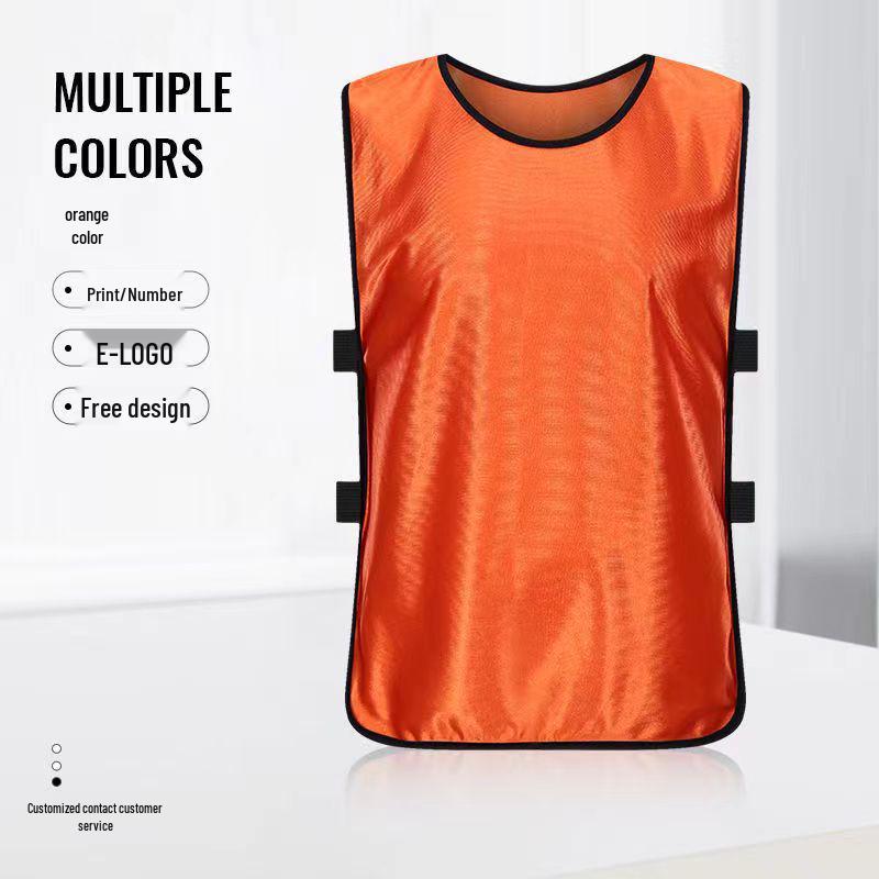 Team-Building Football Training Vest for Kids with Printable Number