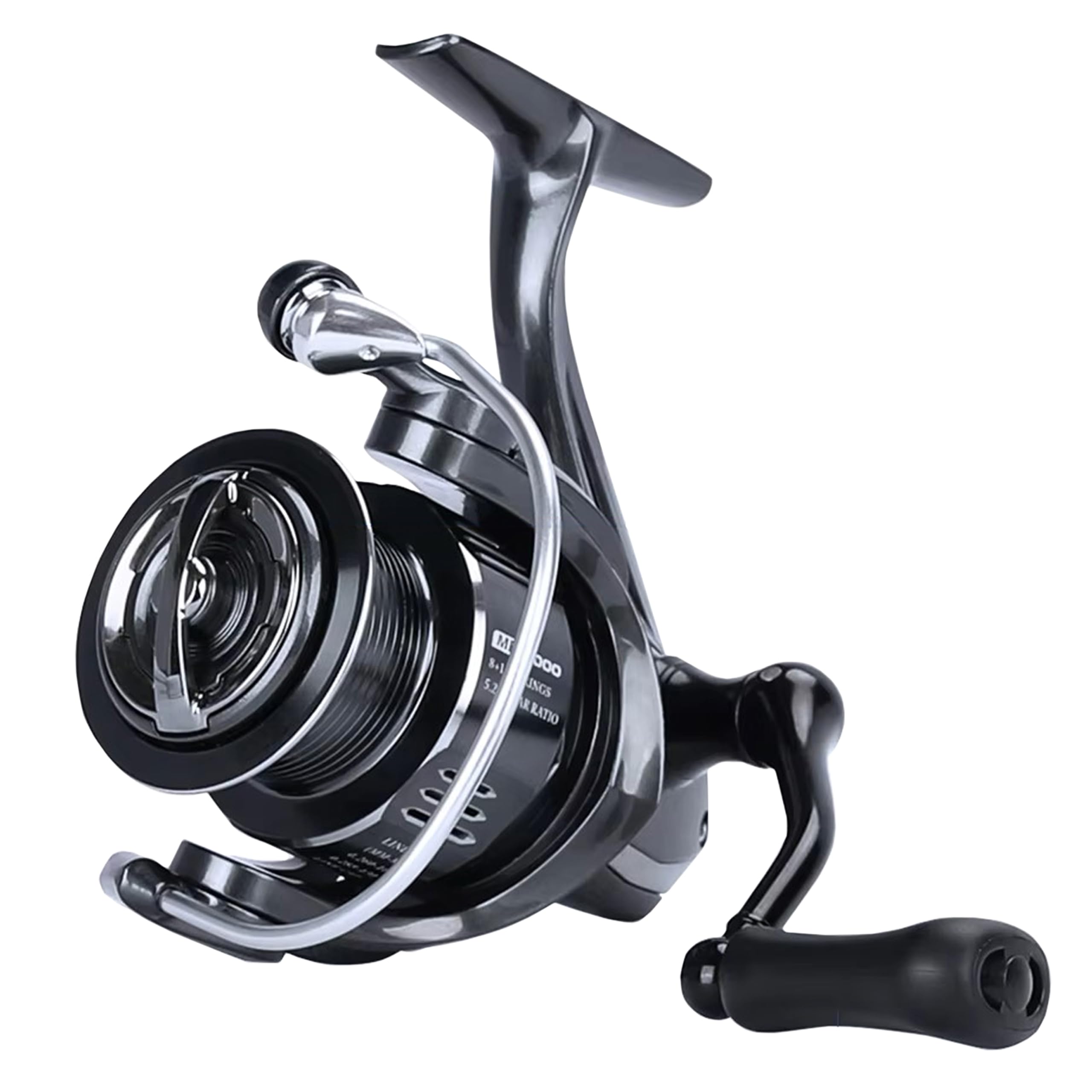 

TSURINOYA METIS and 3000 Spinning Reels with Gear Shallow and Standard METIS 1000, 2000, 5.21 Ratio, Spool, Gear. Low-End Model (3000). чёрный