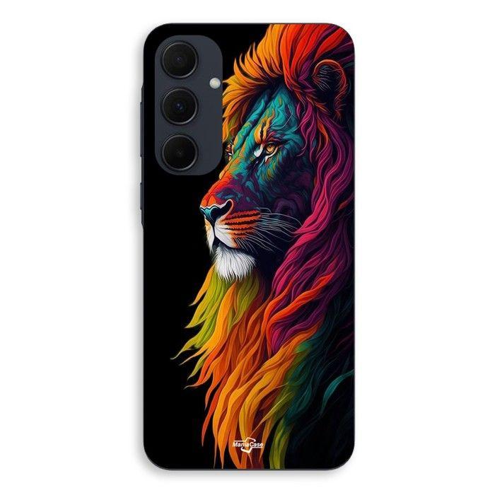 Coque Pour Samsung galaxy A35 Lion Majestueux Coloré Maniacase