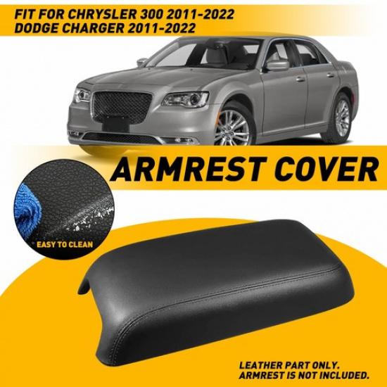 New Black Center Leather Armrest for Cover Chrysler 300/Dodge 2011- Charger