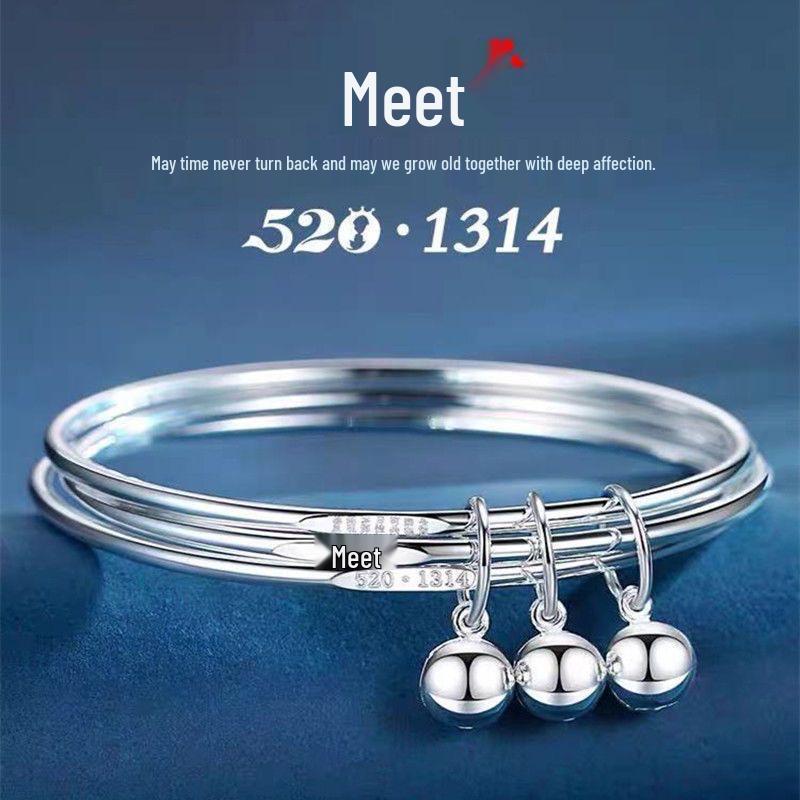 Brățară Stea Placată cu Argint de Ziua Îndrăgostiților pentru Femei - Cadou Trendy în Stil Douyin pentru Cea Mai Bună Prietenă