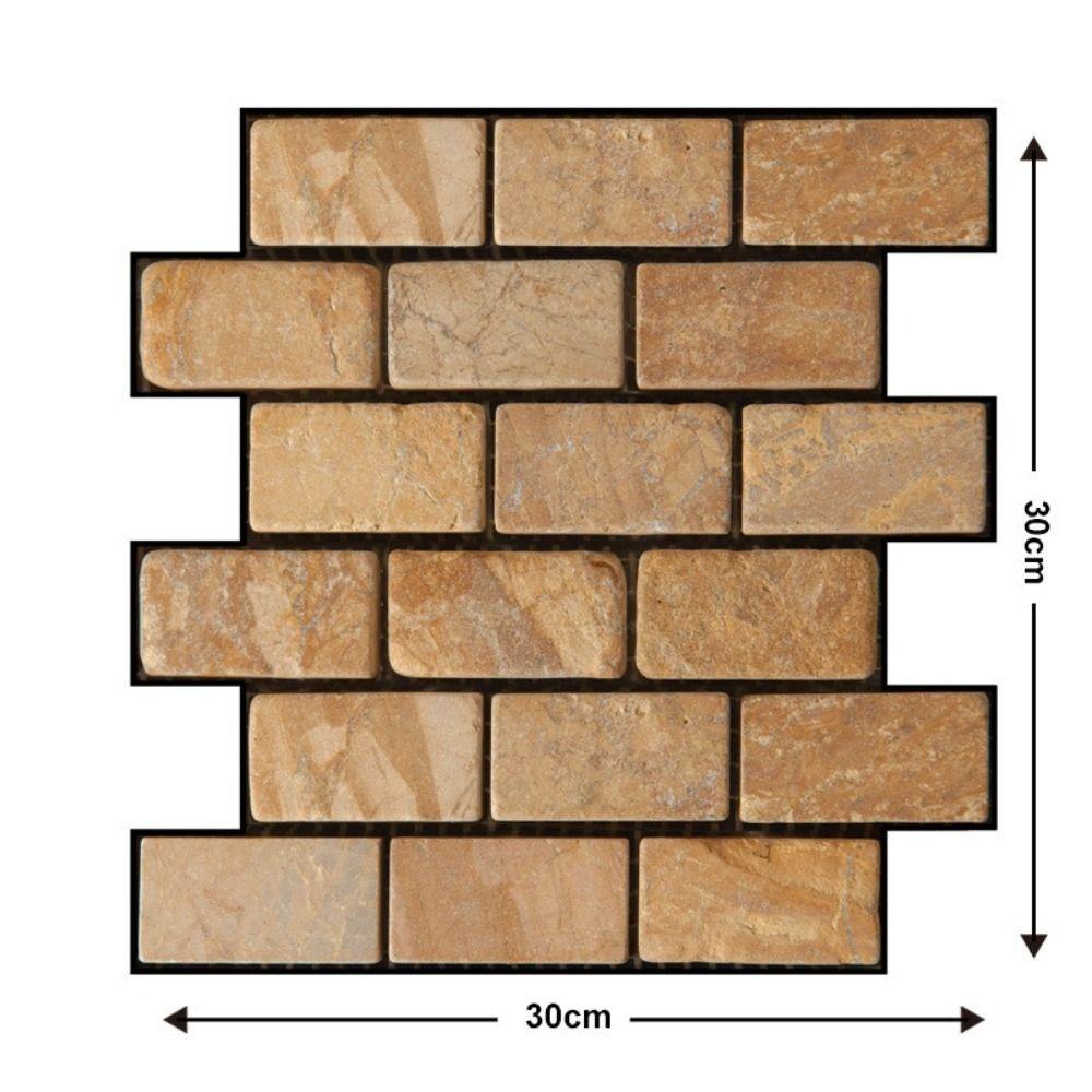 10 Pcs Waterproof Wall Panels Brick Shape Home Decorative 2025 Stickers