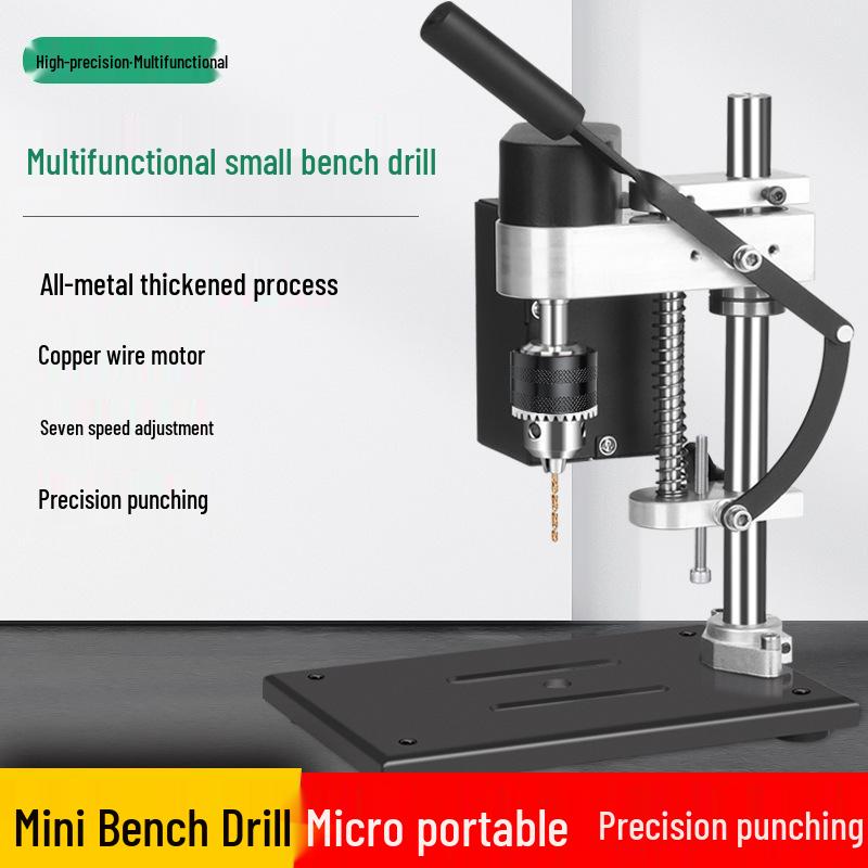 Precisie Micro Mini Bureau Boorpers met Snelheidsregeling - Compacte Elektrische Boor voor Huishoudelijk Gebruik