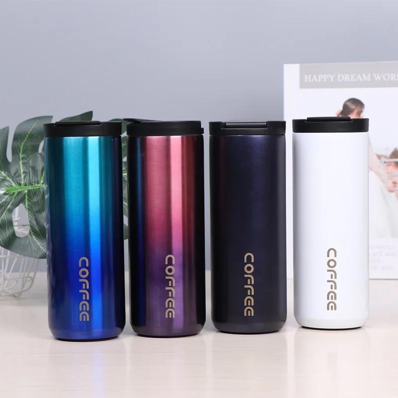 400ml/500ml Double Stainless Steel 304 Coffee Mug Leak-Proof Thermos Mug Travel Thermal Cup Thermosmug for Gifts