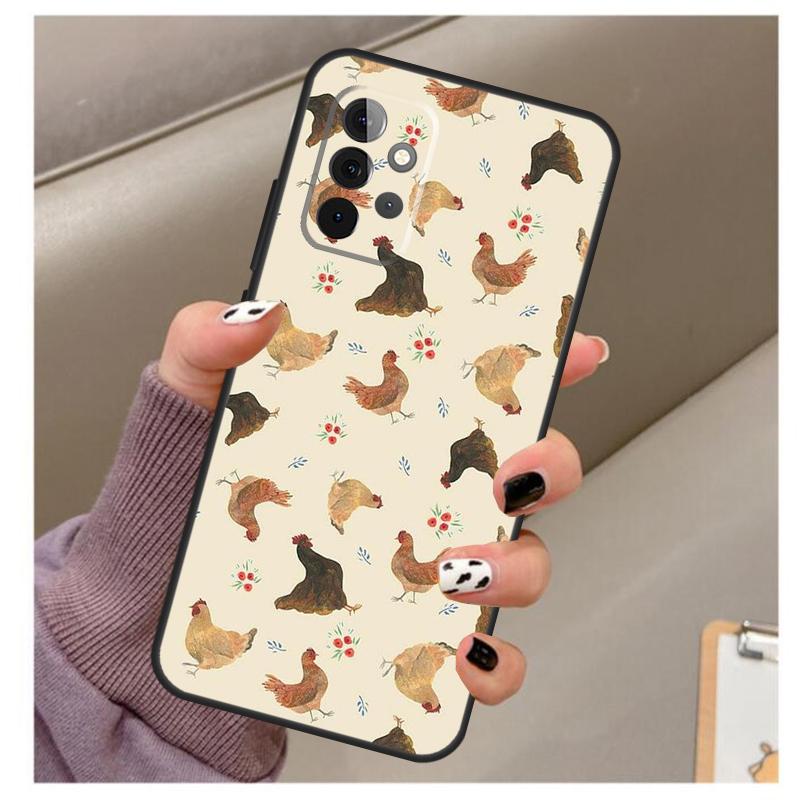 

Chicken Pattern Case For Samsung Galaxy A34 A54 A14 A06 A16 A26 A36 A56 A12 A32 A52 A13 A33 A53 A15 A35 A55 Samsung A15
