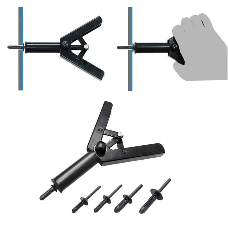 Schnelle Installation Kunststoff-Nietwerkzeug-Set Ergonomischer Griff Verlängerte Lebensdauer 41-teiliges Zubehör für Metall-Holz-Anwendung