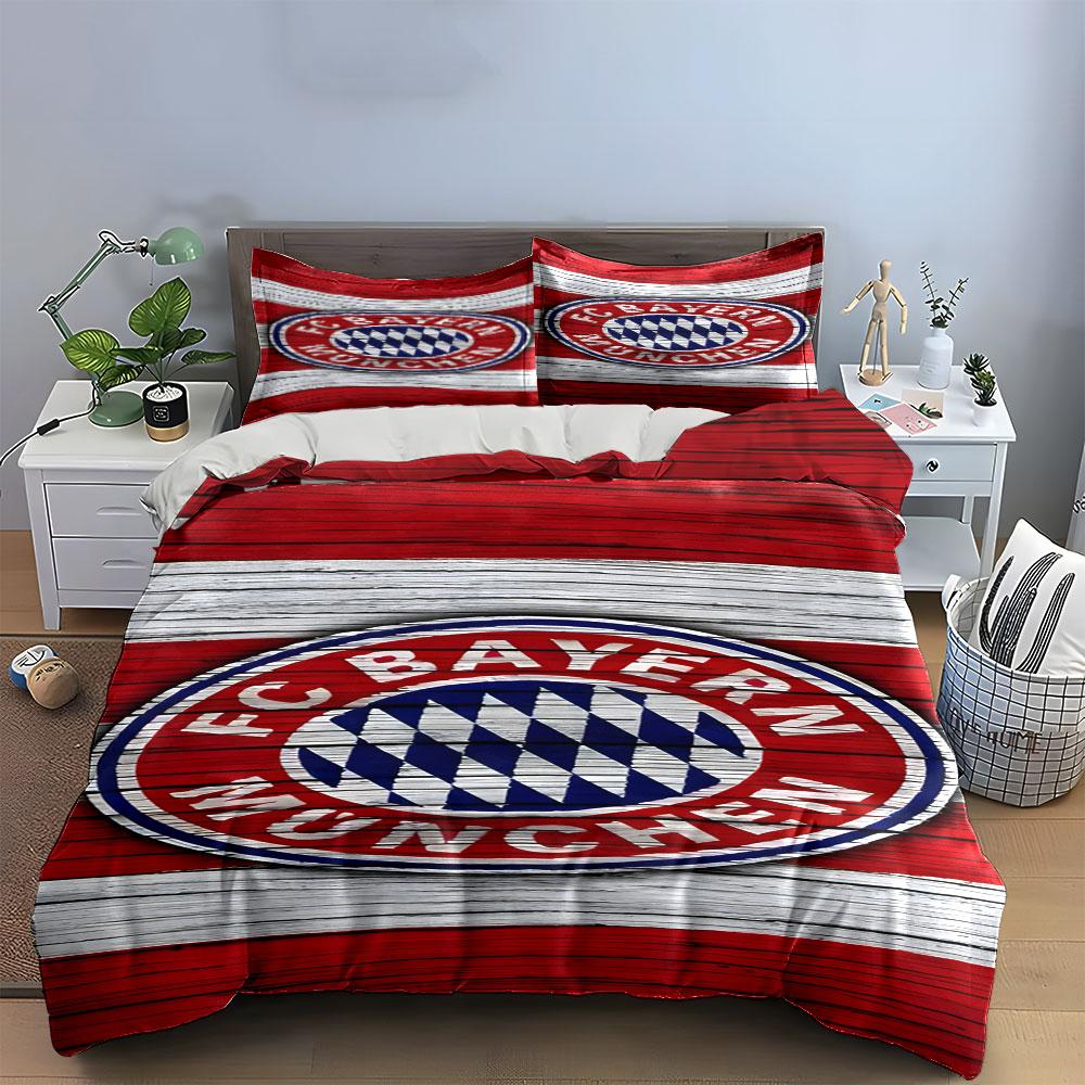 Logo FC Bayern Mnichov. Sady povlečení Sady povlaků na přikrývku Povlaky na přikrývku Povlaky na polštář(1 * Povlak na peřinu 2 * Povlaky na polštář bez výplně)