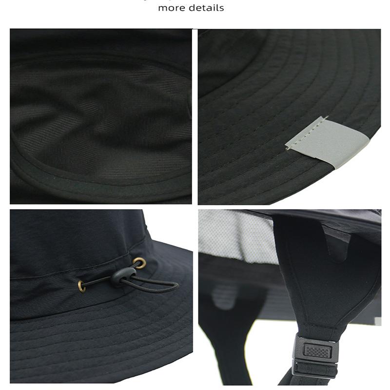 Trendy Breathable Fisherman Hat Men and Women Wide-eaves Outdoor Sunshade Beach Hiking Adventure Fishing Surfing Bucket Hat