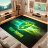 Norwich City Custom Crystal Velvet Rug, Personalized Name Text Print, Football Logo Soft Non‑Slip Floor Mat Home Decor Gift