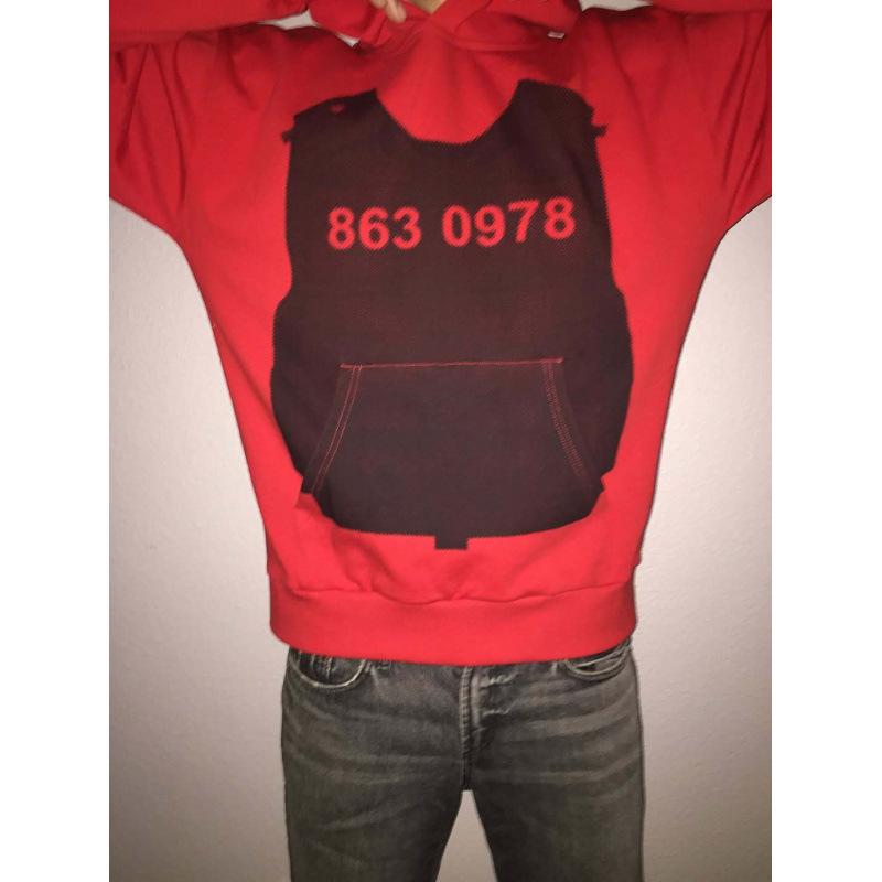 Maglione pullover a maniche lunghe stile street europeo e americano maglione alla moda felpa con cappuccio stampata in 3D personalizzata giacca retrò
