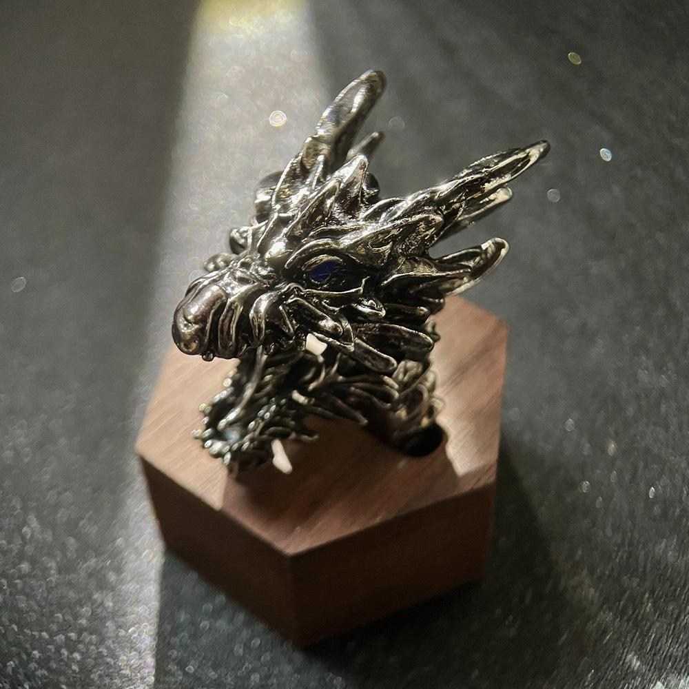 

Кушала Даора Дракон из стали Большое кольцо для мужчин Античное готическое открытое кольцо Сплав Цинковый сплав с покрытием Циркон Аксессуары для косплея Подарок 9-10