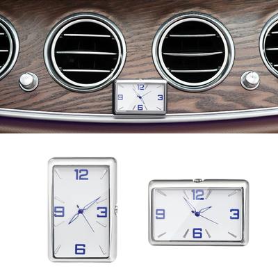 Car Clock Luminous Mini Automobiles Digital Watch Quartz Clocks Stickon Auto Ornament Accessories