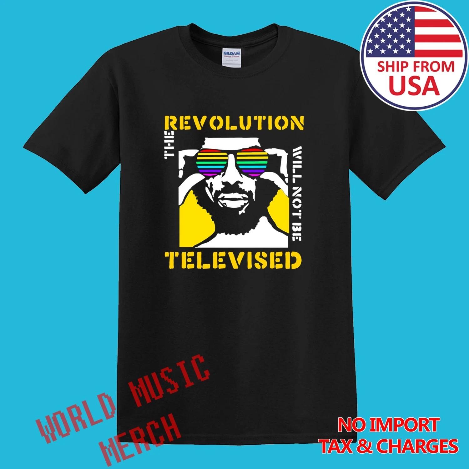 Gil Scott Heron The Revolution Will Not Be Televised Men Black Size S-5XL S