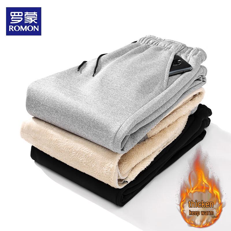 ROMON Men's Fleece-Lined Joggers