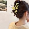 Koreanische Weiße Liebe Herz Strass Wellen Haarspangen für Frauen Bunte Große Acryl Haarspange Kopfschmuck Haarschmuck