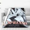 Sabrina Caprenter Flannel Blanket Winter Soft Warm Throw Blanket for Kids Couch Chair Funny Bedspread Sofa Bed Cover