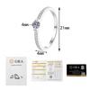 Sterling Moissanite Ring Women Classic Halo Design Sparkling Stackable Jewelry