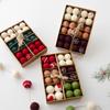 NUCHI 24-Piece Felt Christmas Ornaments Set - Balls & Scene Decorations