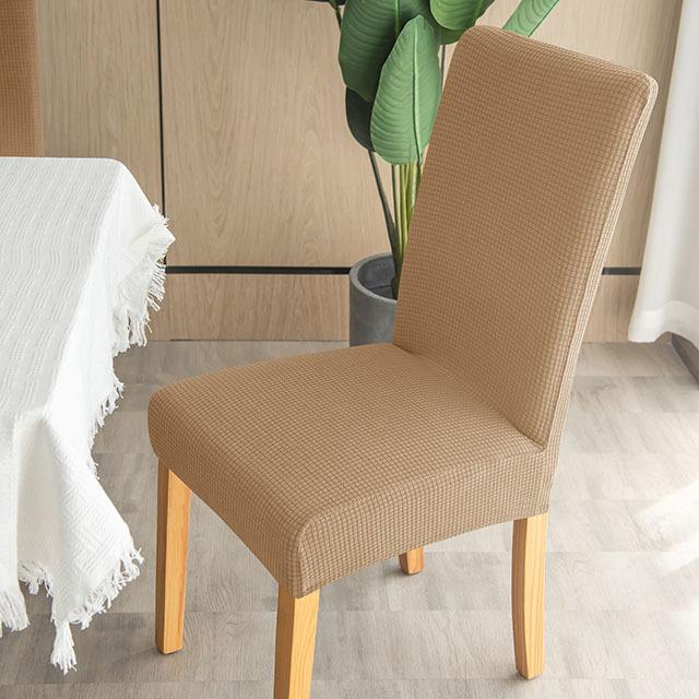 Vanntette Jacquard Stoltrekk Vevd Ensfarget Mais Elastisk Kornmønster Kjøkken Kontor Stoltrekk Støvtett For Spisestue